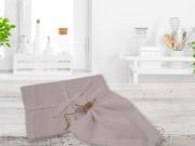 Serviette Organic chanvre/coton bio rose poudré 50x50 - NYDEL