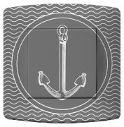 Interrupteur déco Mer / Ancre simple - La Maison de Gaspard