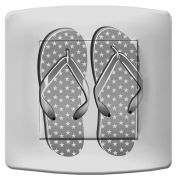 Interrupteur déco Mer / Tongs poussoir - La Maison de Gaspard
