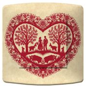 Interrupteur déco Ski / Coeur Rouge simple - La Maison de Gaspard