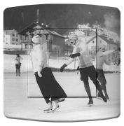 Interrupteur déco Ski / Patineurs simple - La Maison de Gaspard