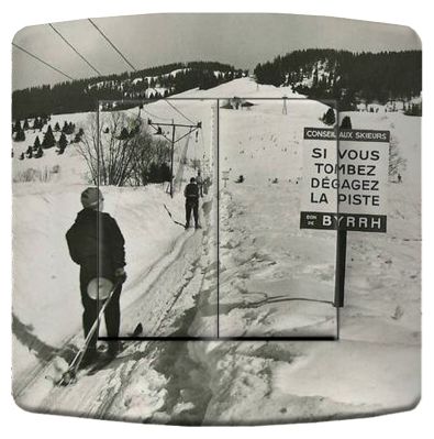 Interrupteur déco Ski / Remonte-pente double - La Maison de Gaspard