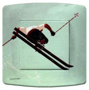 Interrupteur déco Ski / Skieur-3 simple - La Maison de Gaspard