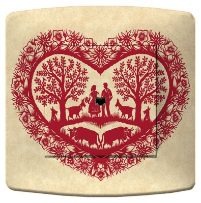 Prise déco Ski / Coeur Rouge RJ45 - La Maison de Gaspard