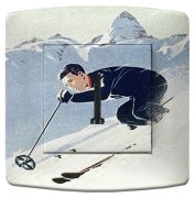 Prise déco Ski / Skieur-2 Téléphone - La Maison de Gaspard