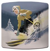Prise déco Ski / Skieuse-2 Téléphone - La Maison de Gaspard