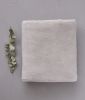 Drap de bain uni Soft en coton/lyocell coloris dune 100x150