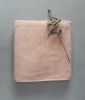 Drap de bain uni Soft en coton/lyocell coloris sable rose 100x150