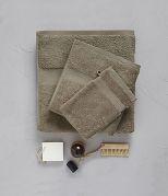 Drap de bain uni Taupe 100x150 - Sylvie Thiriez