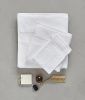 Drap de bain uni en coton coloris Blanc 100x150
