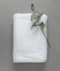 Drap de douche uni Soft en coton/lyocell coloris blanc 70x140