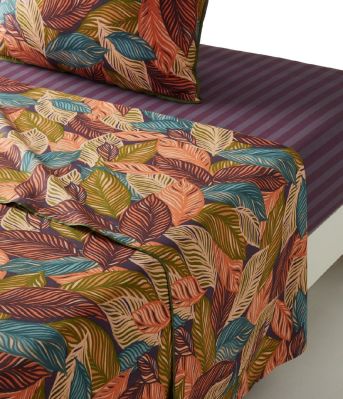 Drap de lit L'audacieuse imprimé percale 270x310 - Sylvie Thiriez