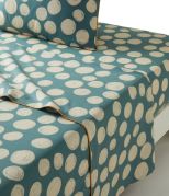 Drap de lit Polka imprimé coton lavé 240x310 - Sylvie Thiriez