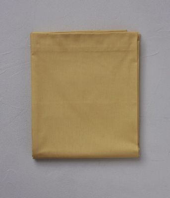 Drap de lit uni coton Vert olive 180x290 - Sylvie Thiriez