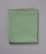 Drap de lit uni coton Vert romarin 180x290 - Sylvie Thiriez