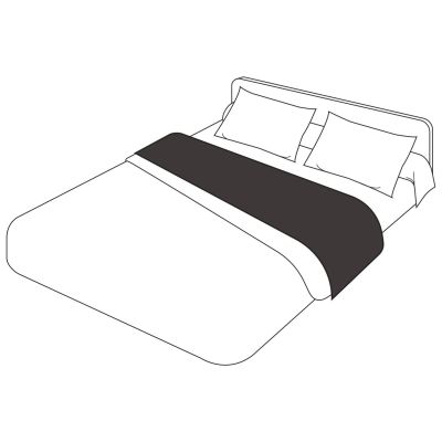 Drap de lit uni en lin lavé gris pavot 240x300 - Sylvie Thiriez