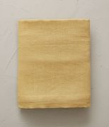 Drap de lit uni en lin stonewashed coloris jaune Honey 240x300 - Sylvie Thiriez