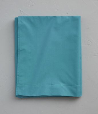 Drap de lit uni en percale coloris vert émeraude 240x310 - Sylvie Thiriez