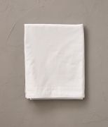 Drap de lit uni en percale lavée coloris blanc Saline 270x310 - Sylvie Thiriez