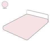 Drap housse uni Opéra coloris rose pastel percale 140x190 - Sylvie Thiriez