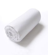 Drap housse uni en coton coloris blanc 100x200 - Sylvie Thiriez