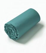 Drap housse uni en percale coloris vert émeraude 80x200 - Sylvie Thiriez