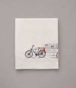 Drap plat Amsterdam en percale coloris blanc 240x310 - Sylvie Thiriez