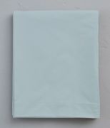 Drap plat uni bleu givre percale 180x290 - Sylvie Thiriez