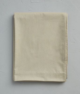 Drap plat uni en coton coloris Chamois 180x290 - Sylvie Thiriez