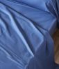 Article associé : Drap plat uni en coton coloris bleu jean
