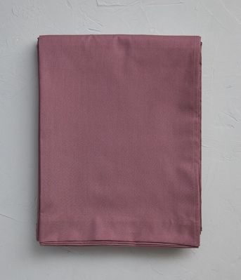 Drap plat uni en coton coloris raisin 180x290 - Sylvie Thiriez