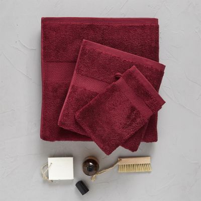Gant de toilette Rouge Castille coton 15x21 - Sylvie Thiriez