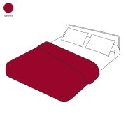 Housse d'édredon uni Sylvie Thiriez garance 140x150 - Sylvie Thiriez