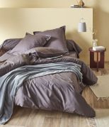 Housse de couette uni basalt percale 140x200 - Sylvie Thiriez