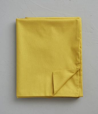 Housse de couette uni coton jaune bourdon 260x240 - Sylvie Thiriez