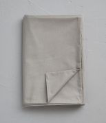 Housse de couette uni en coton coloris gris Alu 140x200 - Sylvie Thiriez