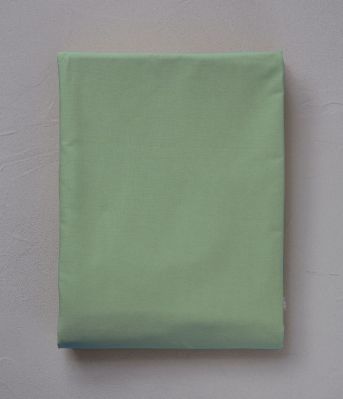 Housse de couette uni en coton coloris vert Romarin 260x240 - Sylvie Thiriez
