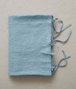 Housse de couette uni en lin stonewashed coloris bleu Cap 240x220 - Sylvie Thiriez