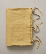 Housse de couette uni en lin stonewashed coloris jaune Honey 140x200 - Sylvie Thiriez