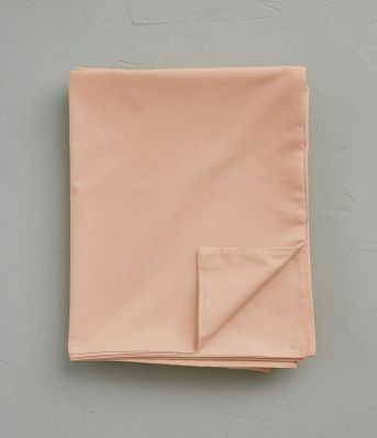 Housse de couette uni en percale coloris Rose pêche 240x220 - Sylvie Thiriez