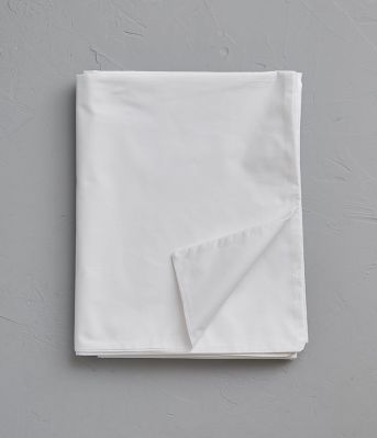 Housse de couette uni en percale coloris blanc 140x200 - Sylvie Thiriez