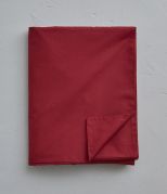 Housse de couette uni en percale coloris rouge Massaï 140x200 - Sylvie Thiriez