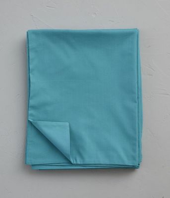 Housse de couette uni en percale coloris vert émeraude 260x240 - Sylvie Thiriez