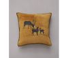 Housse de coussin Highlands en polyester coloris caramel