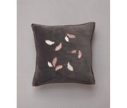 Housse de coussin Les Délicates en polyester coloris gris 45x45 - Sylvie Thiriez