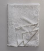 Jeté de lit Nomade en coton lavé coloris Blanc Sibérie 180x260 - Sylvie Thiriez
