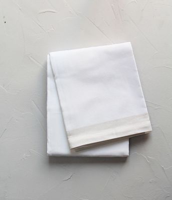 Nappe A l'improviste coton blanc 170x170 - Sylvie Thiriez