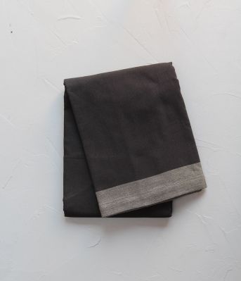 Nappe A l'improviste coton gris pavot 170x170 - Sylvie Thiriez