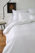 Parure de lit Anecdotes blanc percale 135x200 + taie - Sylvie Thiriez