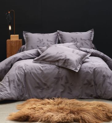 Parure de lit Orée du bois satin de coton jacquard 135x200 + taie - Sylvie Thiriez